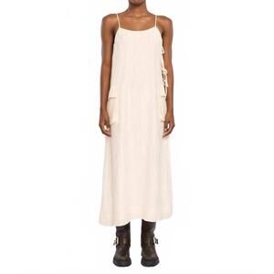 NEW FIND ME NOW amar midi dress in bone